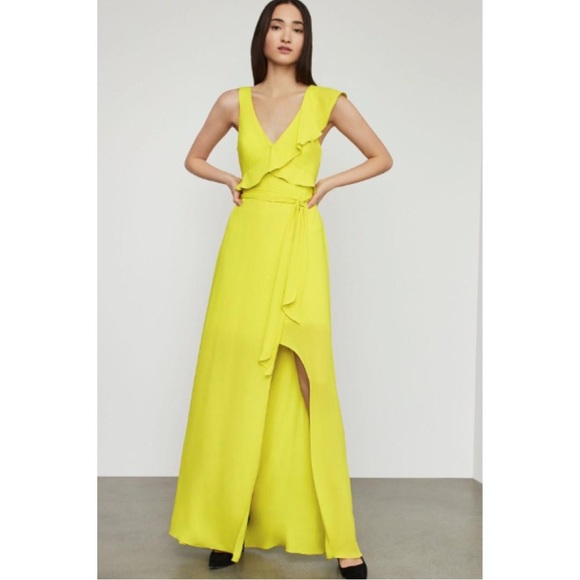 BCBGMaxAzria lemongrass yellow dress
